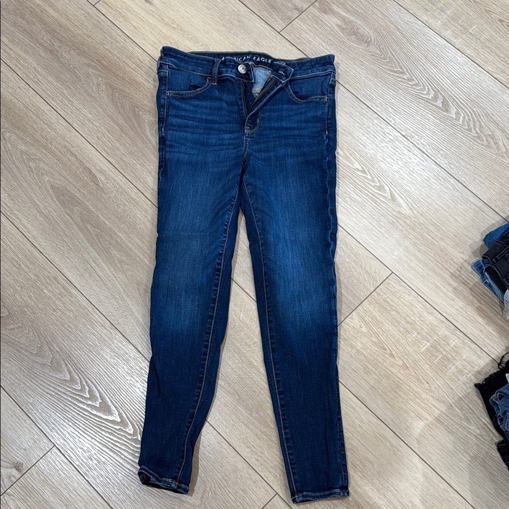 American Eagle Outfitters Dark Blue Skinny Jeans